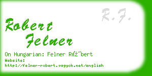 robert felner business card